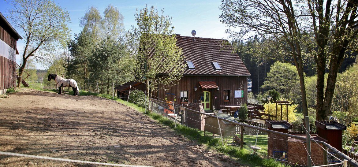 Der Reiterhof Finkenmühle im Fichtelgebirge