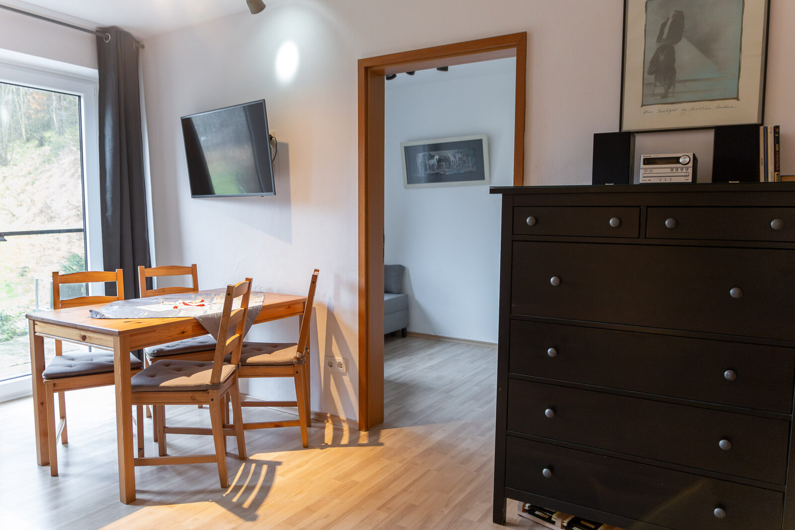 Blick in die Ferienwohnung Luna